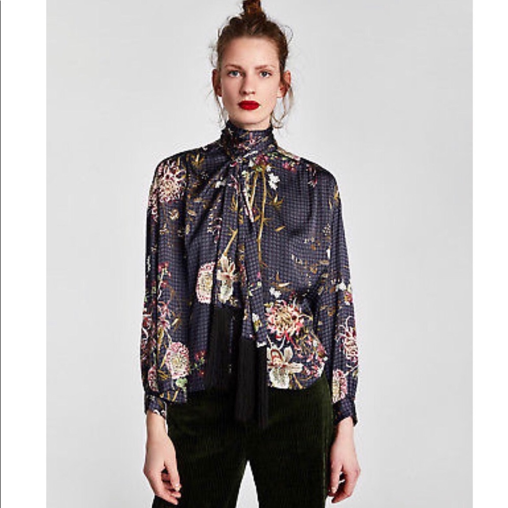 Zara Top with Fringe and Bow